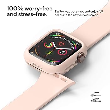 Caseology Nero Designed for Apple Watch Case for 44mm SE 2
